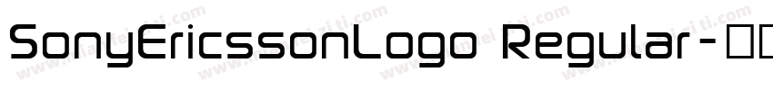 SonyEricssonLogo Regular字体转换